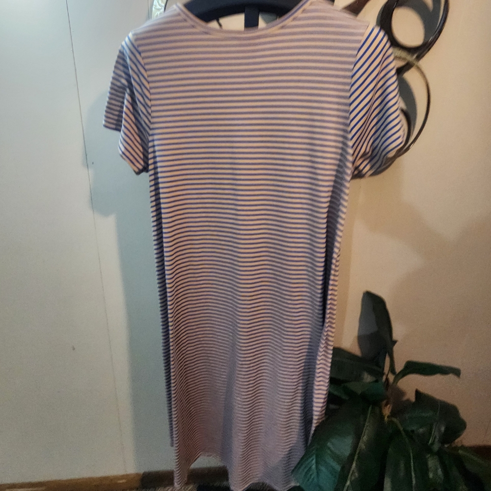LuLaRoe Striped Short Sleeve Dress - Picture 6 of 9